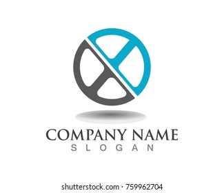 X Letter Logo Template vector icon design