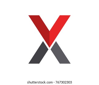 X Letter Logo Template vector icon design