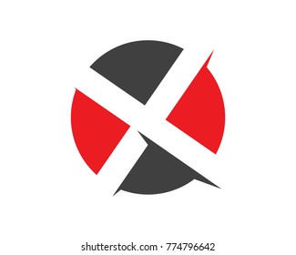 X Letter Logo Template vector icon
