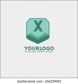 X letter logo vector. book logo vector.
