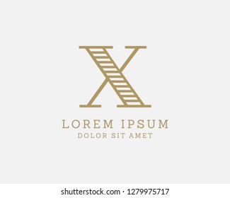 X Letter Logo Vector Design Template