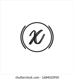 Diseño vectorial de logotipo de letra X