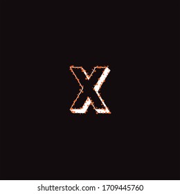 X letter logo vector design