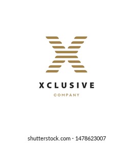 X Letter Logo Vector Icon Illustration