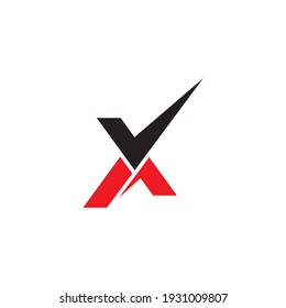 Logo X-Buchstaben, Vektorsymbol-Design