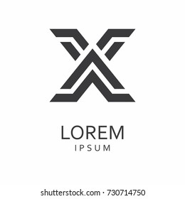 X Letter Logo. Vector Icon