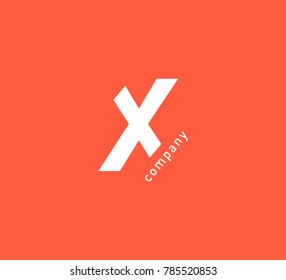 X Letter logo vector icon.