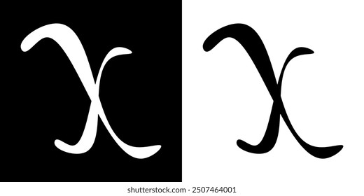 X letter logo , vector illustration eps10 