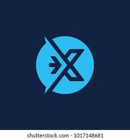 x letter logo vector modern graphic template