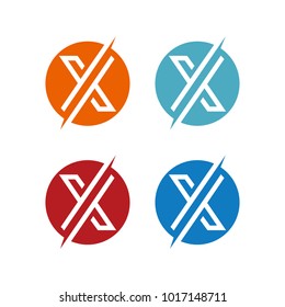 x letter logo vector modern graphic template