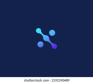 X Letter Logo Vector Template Abstract Monogram Symbol