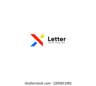 X Letter Logo Vector Template Abstract Monogram Symbol