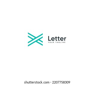 X Letter Logo Vector Template Abstract Monogram Symbol