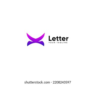 X Letter Logo Vector Template Abstract Monogram Symbol