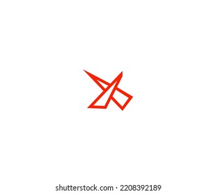 Abstraktes Monogramm-Symbol für die Vektorvorlage mit X-Buchstaben