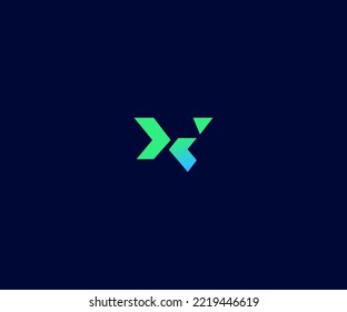 X Letter Logo Vector Template Abstract Monogram Symbol. Usable for Business sport, technology, fashion, digital And future creative logo