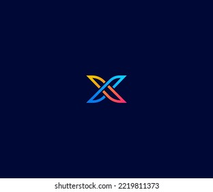 X Letter Logo Vector Template Abstract Monogram Symbol. Usable for Business sport, technology, fashion, digital And future creative logo