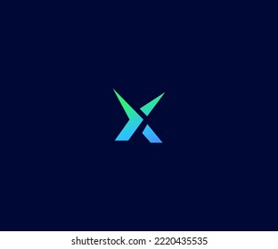 X Letter Logo Vector Template Abstract Monogram Symbol. Usable for Business sport, technology, fashion, digital And future creative logo