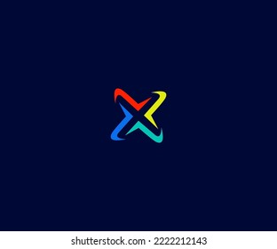 X Letter Logo Vector Template Abstract Monogram Symbol. Usable for Business sport, technology, fashion, digital And future creative logo