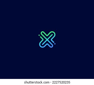 X Letter Logo Vector Template Abstract Monogram Symbol. Usable for Business sport, technology, fashion, digital And future creative logo