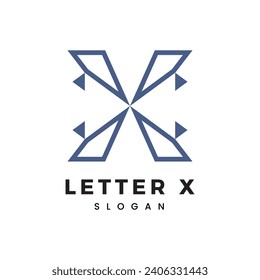X Letter Logo Vector Template Abstract