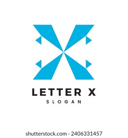 X Letter Logo Vector Template Abstract