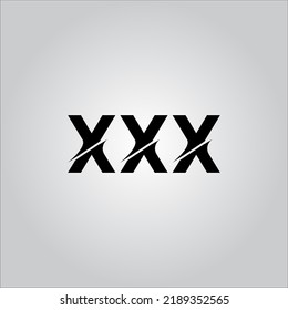 X letter logo. W Letter logo with white background. This is black letter logo. Use stylist fashion logo. Decorative design.