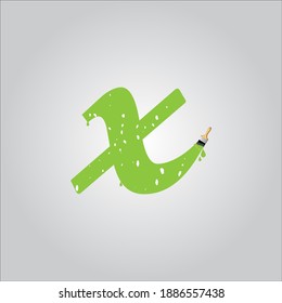 X letter logo with white background.