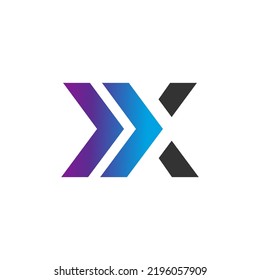 X Letter logo, XX Letter  Logo Template vector symbol