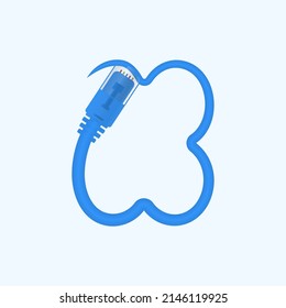 X Buchstaben gemacht blaues Netzwerkkabel. Vectorethernet rj45 digitale Kabeldesign-Schriftart für Technologie-Logo und Schlagzeilen, digitales Logo, elektrische Unternehmen Unternehmensidentität und mehr
