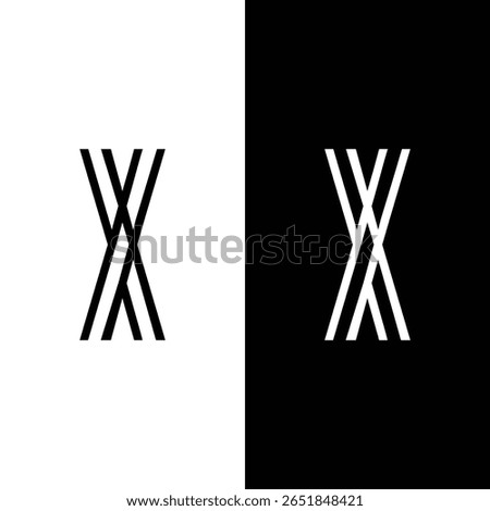X letter minimal logo design for Unique and Memorable business.