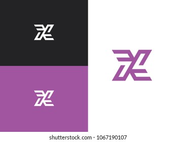 X Letter. X monogram. Logo or icon design. Web, digital, sport, network, communication icon. Identity initial linear emblem for business card. Vector illustration.