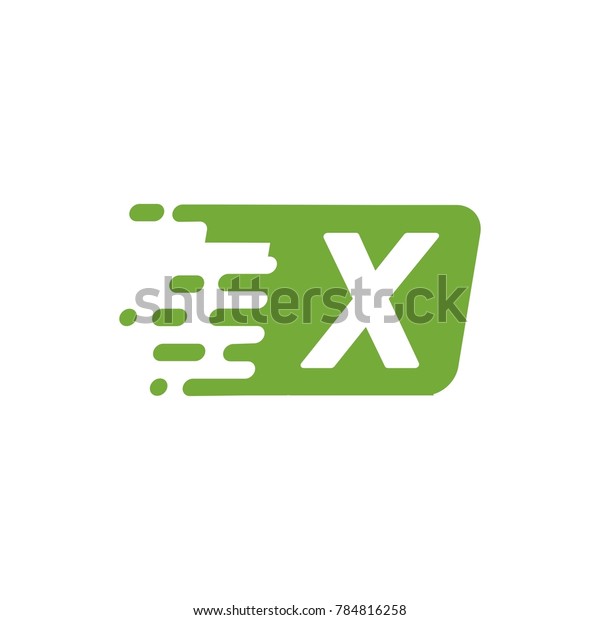 X letter with speed box\
logo eps 10