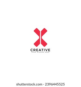 x letter, technology brand, modern logo template