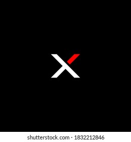 plantilla abstracta del logotipo del vector de letra x