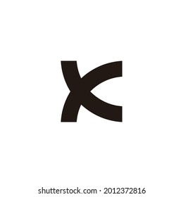el logotipo del vector de letra x. nombre de empresa