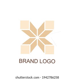 X letter vector logo design, flat style logo with white background, minimalist logo design, business and finance. 