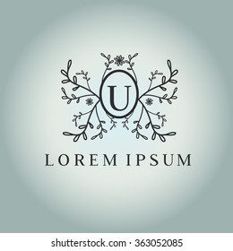 X letter vector logo template (sign, symbol, emblem, ornament)