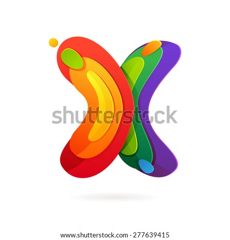 X letter volume logo, vector design template elements
