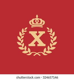 X letter wreath logo