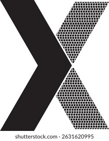 X lettering Logo VECTOR EPS