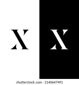 X letters Initial icons monogram vector inspiration logo design