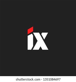 I & X letters Joint logo icon vector template for corporate logo and business card.
