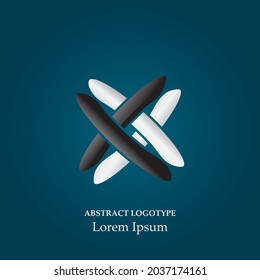 X logo abstract element design. Modern sign business company, trademark. Flat style. Vector illustration. 