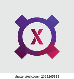X logo Colorful Vector Design. Icon Concept. Abstract modern