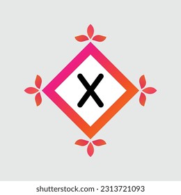 X logo Colorful Vector Design. Icon Concept. Abstract modern