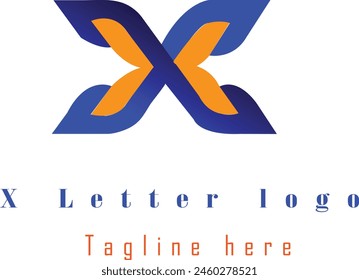 X Logo Design with gradiyent 