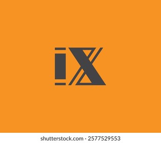 I and X logo design. IX abstract Letters Logo Monogram. This logo design is the process of creating a visual symbol that represents a brand, company, or individual.