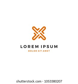 X Logo Design Template