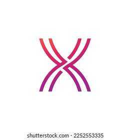 X Logo Design and template. 